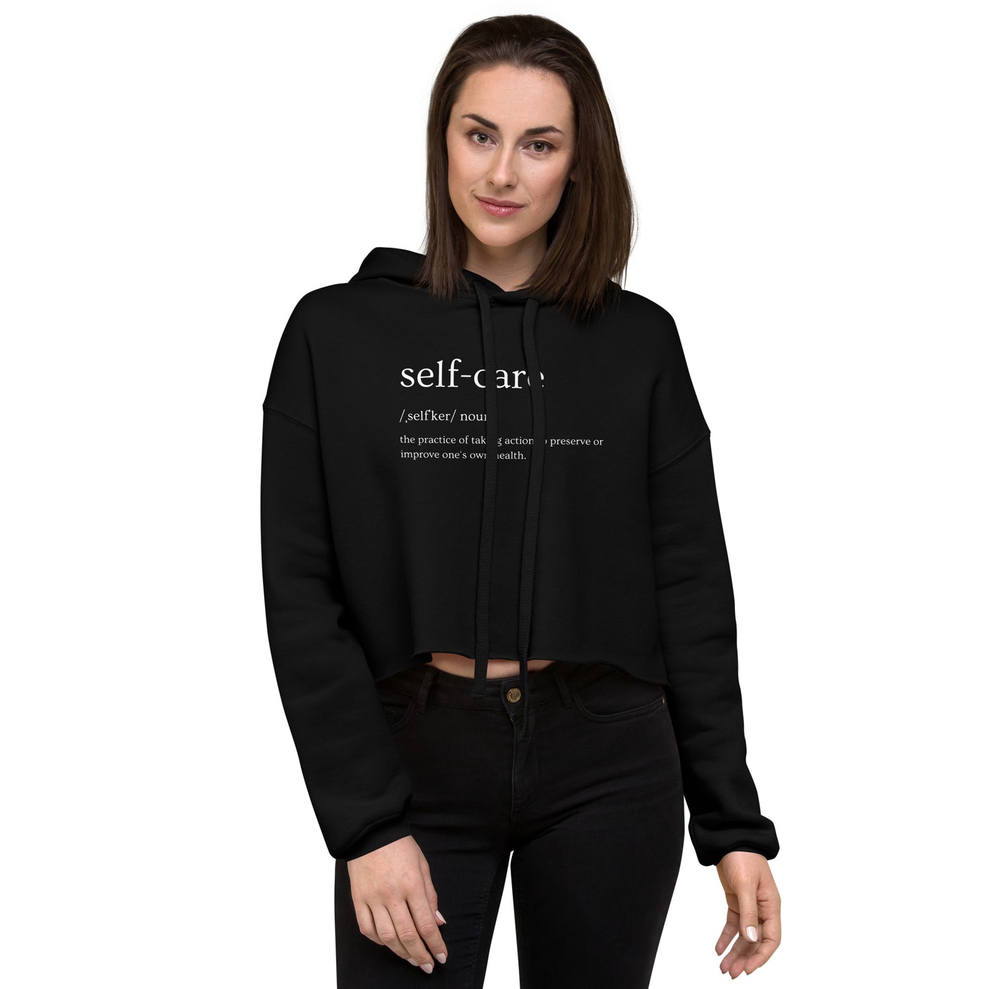 Self Care Crop Hoodie