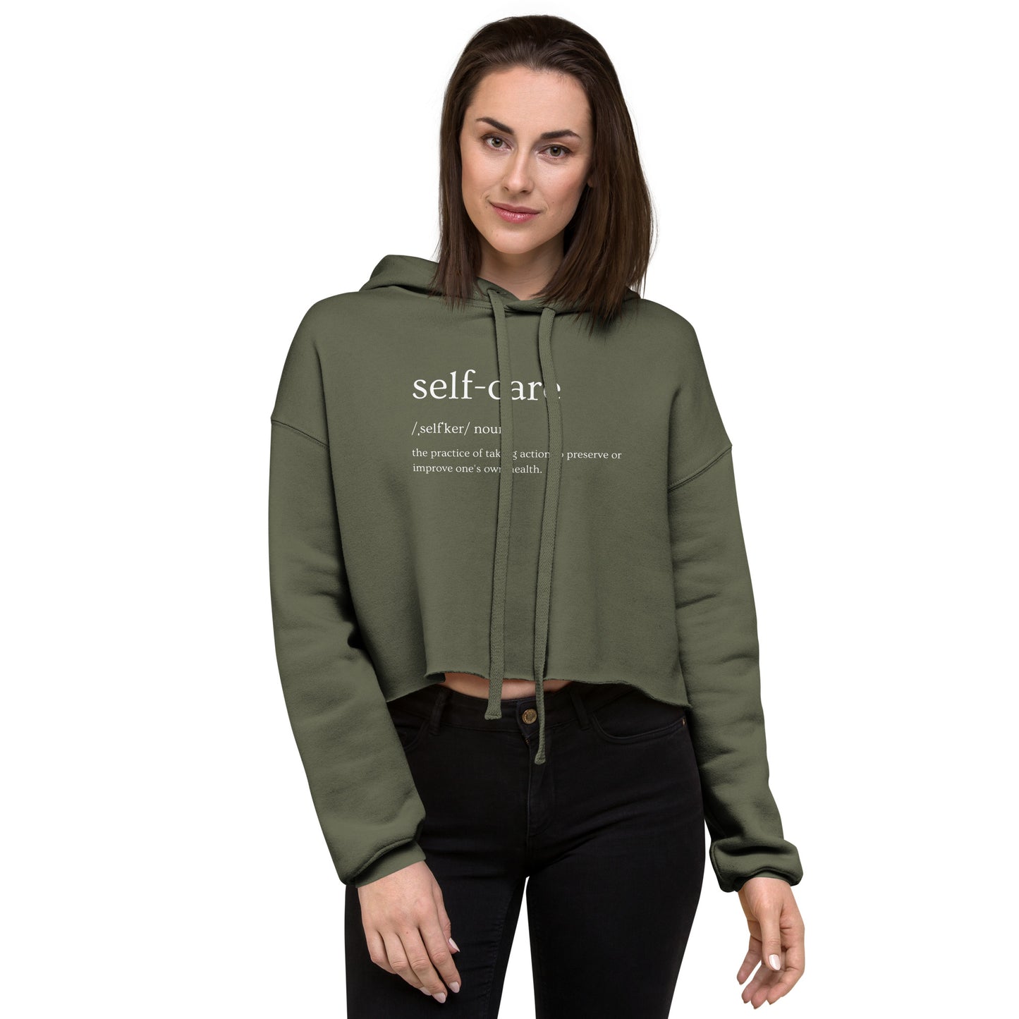 Self Care Crop Hoodie