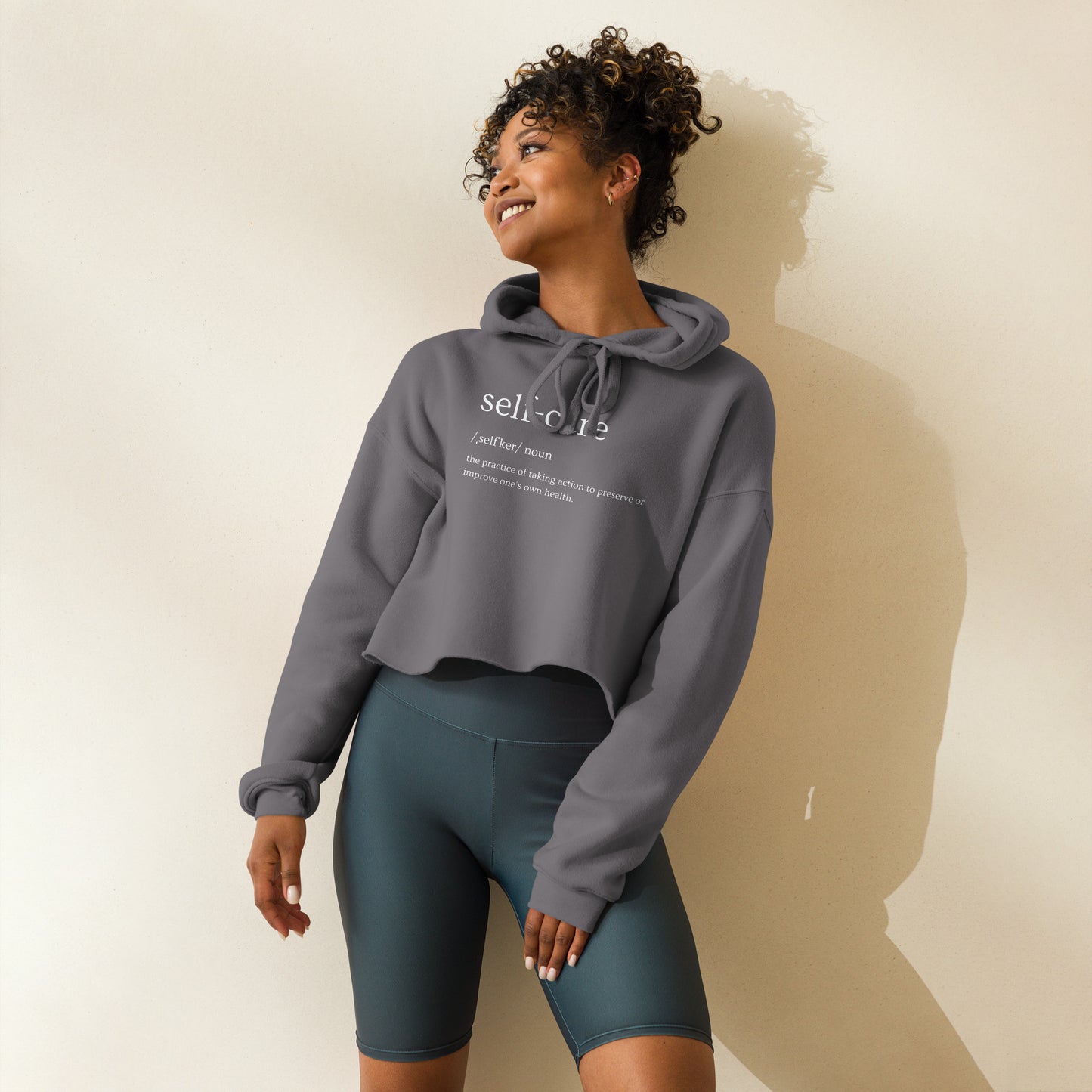 Self Care Crop Hoodie